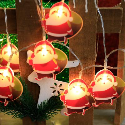 China 2021new Abs+pvc Year Decor 3meter 20Leds USB Battery Operated String Santa Claus Led String Fairy Lights Light Christmas Snowman for sale