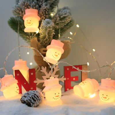 China 20Leds USB Indoor Outdoor Battery Operated Decoration Lights Santa Claus Led String Fairy Snowman Christmas Abs+pvc 2021new 3meter 10 for sale