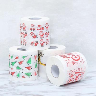 China Santa Claus Tissue Paper Roll 10*10cm Tissue Paper Roll Home Decor Christmas Toilet Paper Roll Christmas Tissue Paper Roll Christmas Supplies Christmas Decor for sale