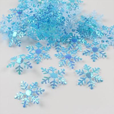 China Plastic Artificial Snowflake Decoration Supplies Christmas Ornaments Suitable For Family Wedding Birthday Navidad Home Decoration for sale