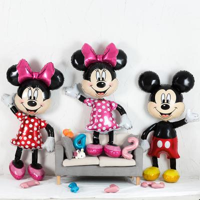 China Party Supplies Party Supplies 1.75m Mickey Minnie Mickey Mouse Assembly Foil Balloons Cartoon Baby Happy Birthday Party Decoration Balloon for sale