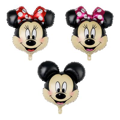 China Customized Mickey Minnie Ball Aluminum Foil Cartoon Foil Balloon Birthday Theme Baby Shower Party Stage Decoration Foil Balloon Supplies for sale