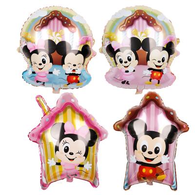 China Foil Foil Customized Mickey Minnie Mickey Mouse Cake Customized Foil Foil Balloons Kids Birthday Theme Party Stage Decoration Supplies for sale