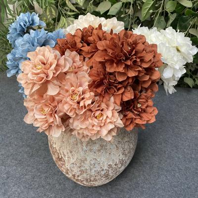 China Wholesale Natural Cheap Head 9 Head Peony 3 Head 6 Artificial Silk Touch Flowers Fake Arrangement for sale