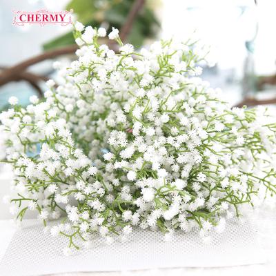 China PE Decoration White Artificial Baby's Breath Wedding PE Mini Gypsophila Wholesale for sale