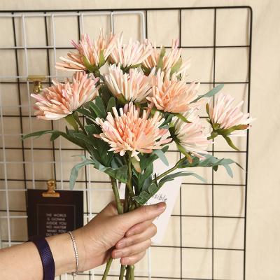 China Natual Touch & eco-friendly & Wholesale Fashional Decoration Artificial Flower Crab Claw Wedding Chrysanthemum for sale