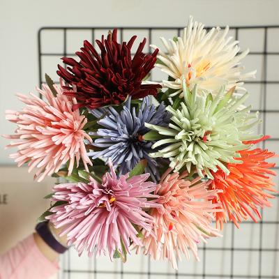 China Natual Touch & eco-friendly & fashional artificial flowers for wedding decorative single crab claw chrysanthemum for sale