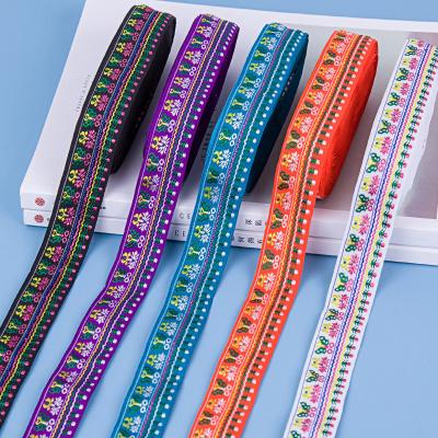 China Viable Ethnic DIY Clothing Skirt Accessories 2.8cm Bag Curtain Embroidery Lace Sewing Trim for sale