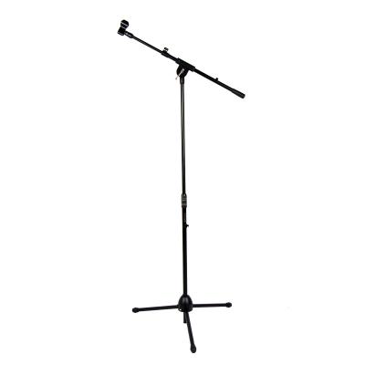 China High Quality and Heavy Metal Tripod Iron Microphone Stand Flexible Lightweight Type Floor Microphone Stand for sale