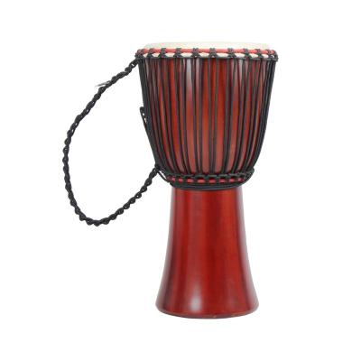 China Wholesale Leatherette Hand Carved Real African Rope Djembe Drum, Djembe, Africa Drum KF10 for sale