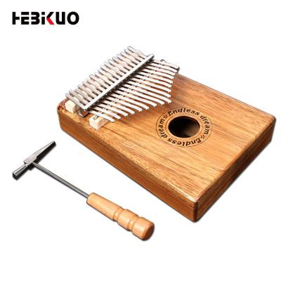 China GS-7 HEBIKUO quality toy music 17 keys mahogany kalimba for kids wholesale from china for sale