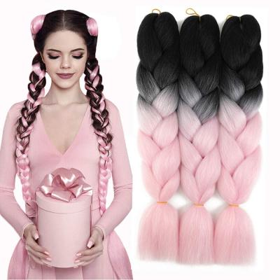 China Colorful Yaki G&T Wig Crochet Twist Braids Synthetic Hair Extensions Elephant Braids Hair For Black Women for sale