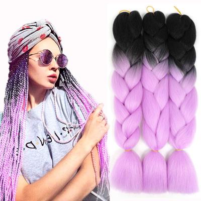 China Yaki G&T Wig Hair Synthetic Fiber Braiding Hair Extensions Crochet Twist Jumbo Box Braids For African Women for sale