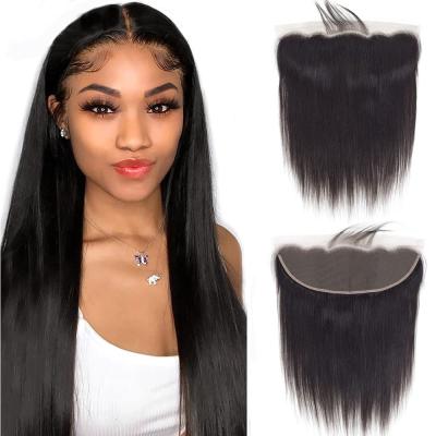 China Wholesale Silky Straight Virgin Human Hair Brazilian Remy Straight Swiss Lace Wig 13x4 Wave G&T Frontal Closure for sale