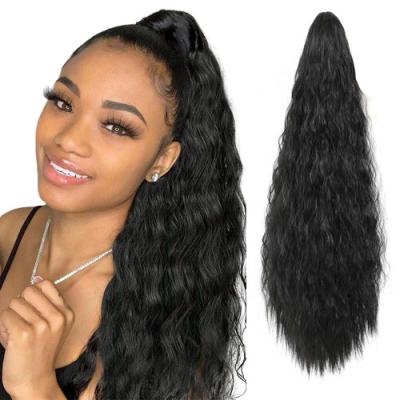 China Multi-styles G&T Wave Wig Claw Ponytails Long Corn Ponytails Wavy Hair Claw Clip in Ponytail Extension Wig for Black Women for sale