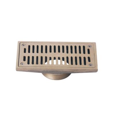 China Industrial Smell Proof Copper Linear Floor Drain For Balcony Bathroom for sale