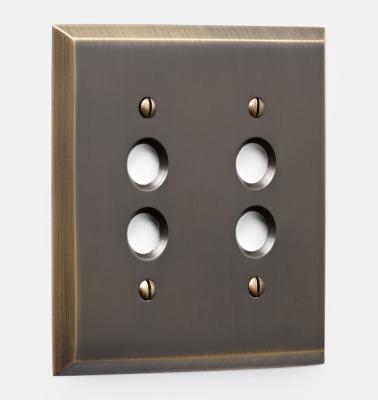 China Vintage Retro China Wall Electrical Brass Switch Diverter 110-250v Brass Panel Lamp Switch for sale