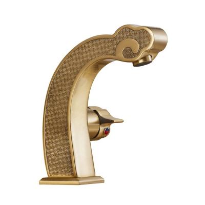 China Good Quality Bathroom Sanitary Faucets Taps Vintage Dragon Color Vintage Dragon Basin Faucet Metered for sale