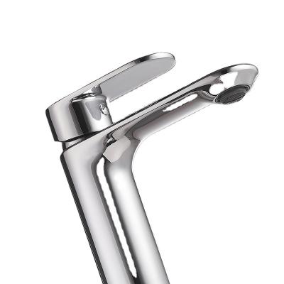 China Faucets Bathroom Chrome Basin Water Taps Metered Modern Mixer Taps for sale