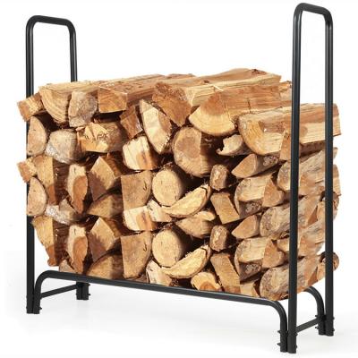 China Morden Hot Selling Firewood Stacking Rack For Firewood Corten Steel Bulk Racks LZH016 for sale