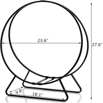 China Cost Effective High Extra Large Firewood Rack Picture Firewood Rack Indoor Indoor Outdoor Round Rack LZH003 for sale