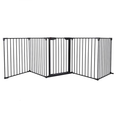 China 5 panel fireplace screen hinged folding door safe and stable made of steel LZS010 for sale