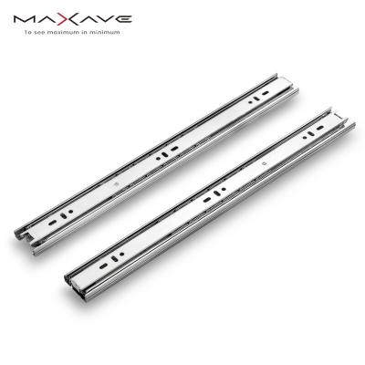 China Smooth for Furntirue Open and Close Hardware Slide Ball Bearing Extension Guide 42mm Runner Full Telescopic Drawer Slide Rail Cajones de Para de Corderas for sale