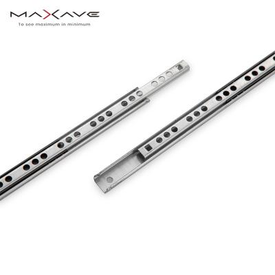 China High quality steel ball furniture hardware slide drawer slides correderas telescopicas 17mm ball bearing drawer slide for sale