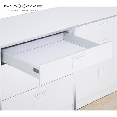 China Modern Soft Closing Drawer Guide Drawer System Kitchen Metal Box Slide Modern Narrow Aluminum Slim Heavy Load Drawer for sale