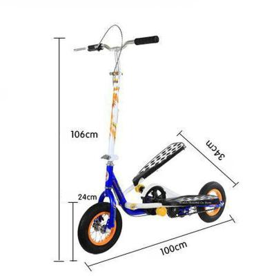 China 10 Inch Aluminum Alloy Air Wheel Pedal Fold Unisex Scooter for sale