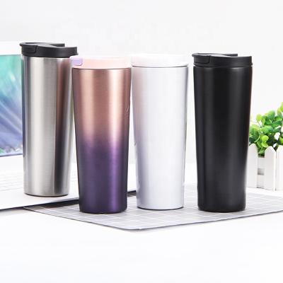 China Viable Tumbler Coffee Flask 500ML Custom Thermoses Directly Insulated Lean Coffee Flask 304 Stainless Steel Vacuum Sublimation Flask for sale