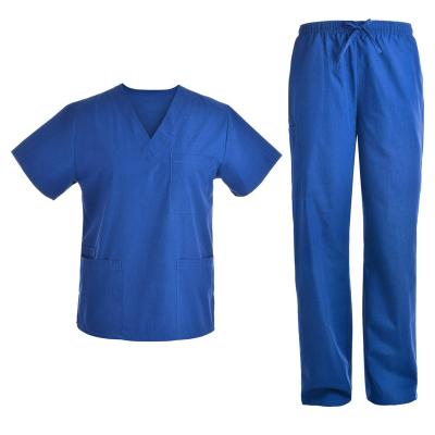 China Factory Stand Eco - Friendly Uniforms Scrubs Uniforms Sets Notch Neck Top&Cargo Pants Scrubs Uniforms For Dentist for sale