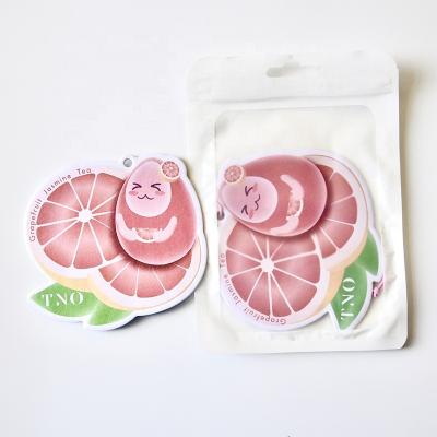 China All China Factory Wholesale Small Perfume Card Tree Hanging Leaf Die Cut Paper Custom Car Air Freshener for sale