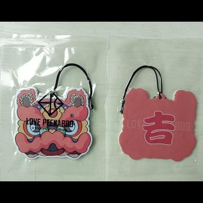 China Custom Logo All Scents Refresh Paper Car Air Freshener Air Freshener Custom Size for sale