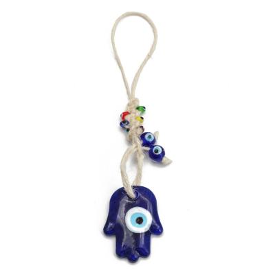 China Other Turkey Border Blue Eye Source Foreign Trade Head Office Decoration Fatima Glass Pendant Hand for sale