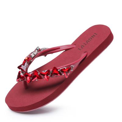 China Factory Supply High Quality Rhinestone Chain Crystal Flip Flop Chain Chains Shoes Accessories For Women Shoes for sale