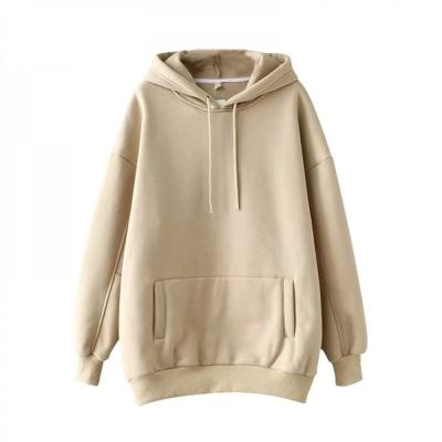 China Viable Casual Solid Hooded Bat Wing Hoodies Long Sleeve Women Plus Size Sweatshirts Autumn Pullover Pure Fashion Tops for sale