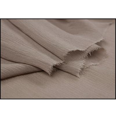 China Plain Pure Ultrathin Crumple Silk Georgette Fabric for sale