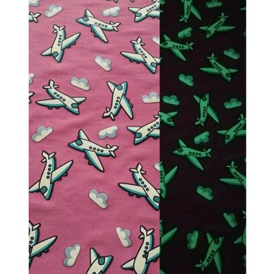 China Flame Retardant Custom Print Glow In The Dark Fabric for sale