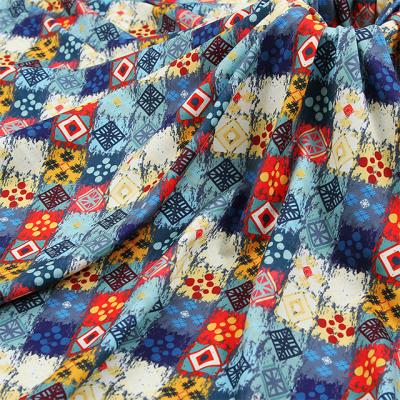 China Shrink-Resistant Digital Print Jersey RPET Recycled Fabric for sale