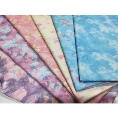 China Antistatic Tie Dyed Twill Cotton Woven Fabric for sale