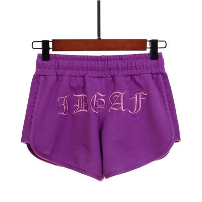 China Breathable Custom Logo Embroidery French Terry Gym Shorts for sale