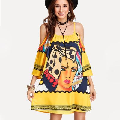 China Anti-Static Summer Printing Women Digital Casual Outfits for sale