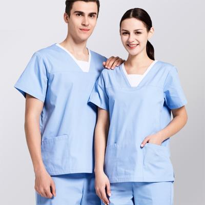 China High Quality 100% Cotton Twill Short Sleeve Nursing Uniforms for sale