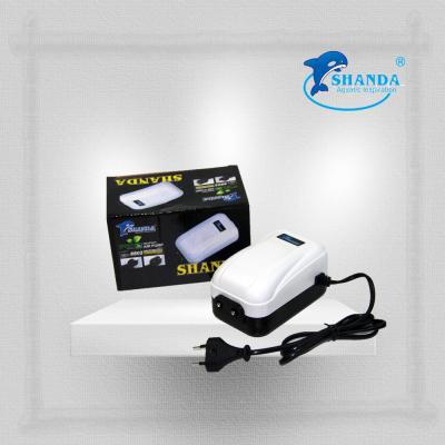 China Viable Compressor Dual Outlets Air Pump Aquarium Accessories SHANDA Aquarium Mute Compressor for sale