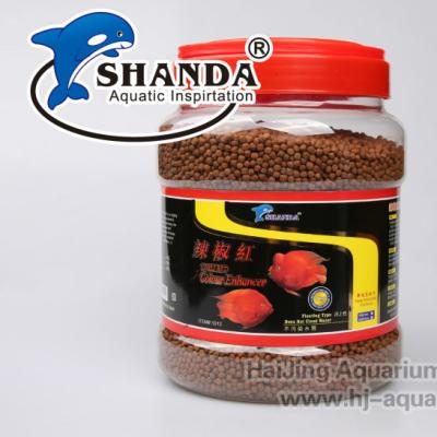 China Aquarium Fish Food Chilli Red Color Enhancer Fish Food Koi Viable Fish Food for sale