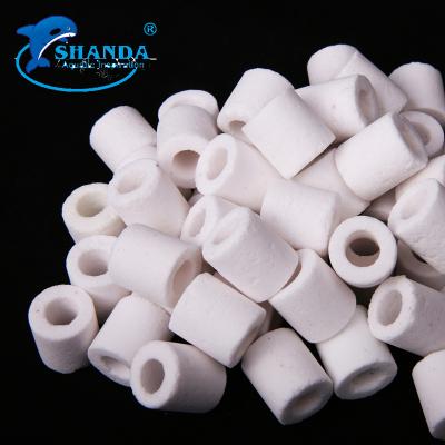 China Viable Aquarium Ceramic Rings Glass Ring / Blast Rings Filter Material for sale