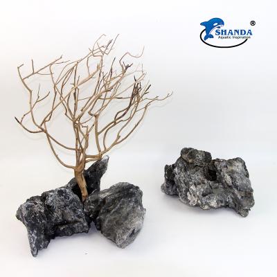 China Natural Vietnam Aquarium Tree SHANDA Tree Aquarium Accessories Viable Decoration Fish Tank for sale