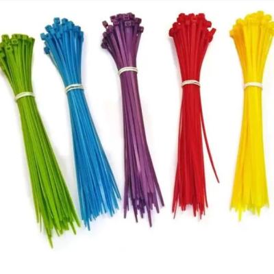 China 4.8x368mm Cabos de nylon cor-de-rosa Zip Ties UV Tratados Preto Vermelho Azul Branco à venda