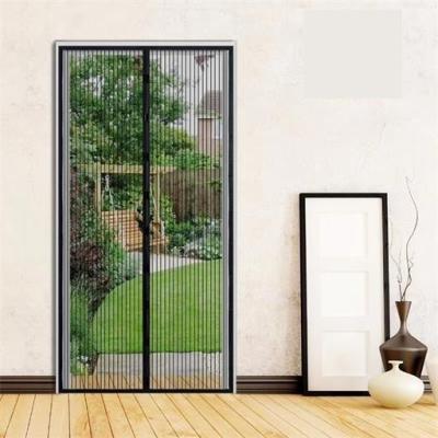 China Wholesale Only Polyester Mosquito Net Curtain,Soft Door Curtain, Magnetic Screen Door Curtain 100x220cm for sale